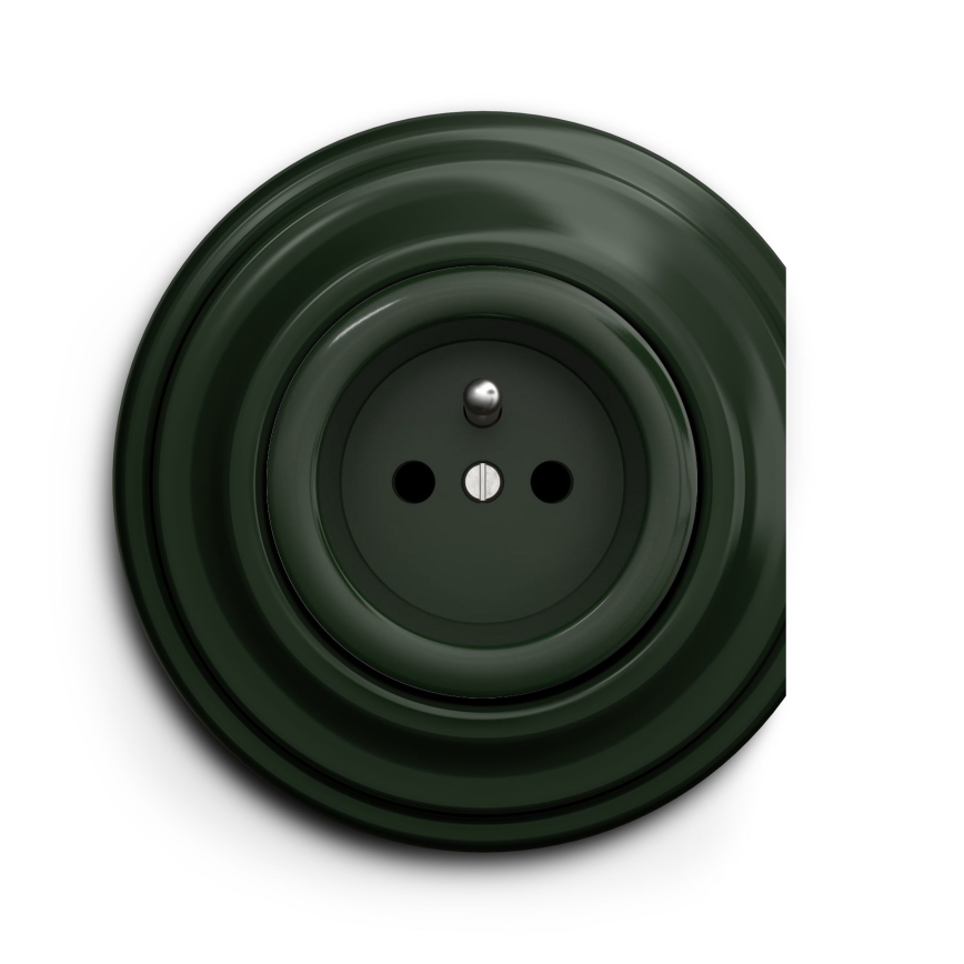 Kliklap - Enchufe vintage 230V verde