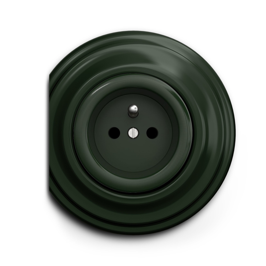 Kliklap - Enchufe vintage 230V verde
