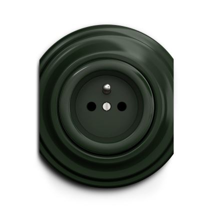 Kliklap - Enchufe vintage 230V verde