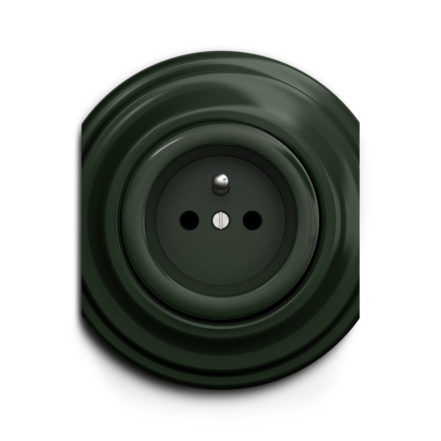 Kliklap - Enchufe vintage 230V verde