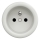 Kliklap - Enchufe vintage sin marco 230V blanco