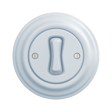 Kliklap - Interruptor cruzado vintage n° 7 azul