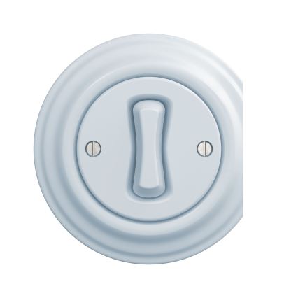 Kliklap - Interruptor cruzado vintage n° 7 azul
