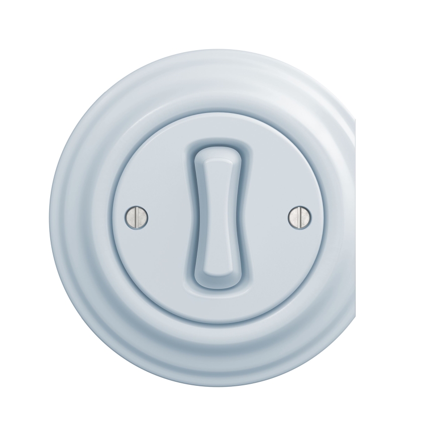 Kliklap - Interruptor cruzado vintage n° 7 azul