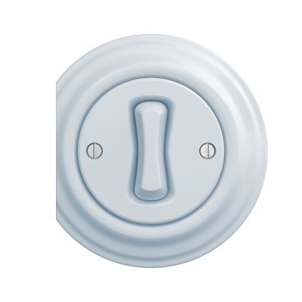 Kliklap - Interruptor cruzado vintage n° 7 azul