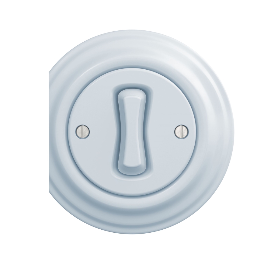 Kliklap - Interruptor cruzado vintage n° 7 azul