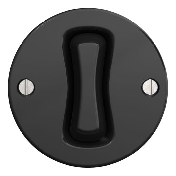 Kliklap - Interruptor cruzado vintage n° 7 negro