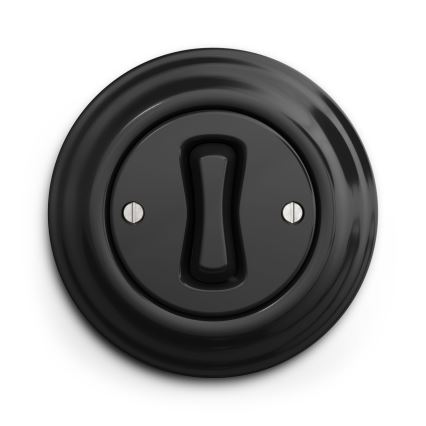 Kliklap - Interruptor cruzado vintage n° 7 negro