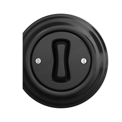 Kliklap - Interruptor cruzado vintage n° 7 negro