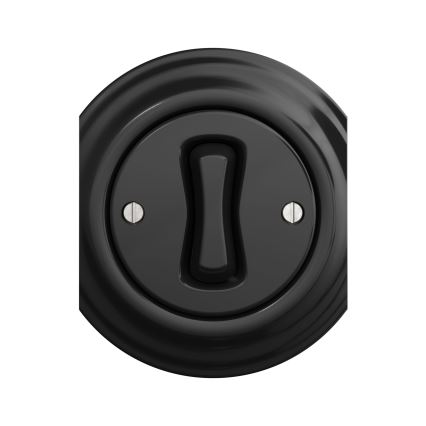 Kliklap - Interruptor cruzado vintage n° 7 negro