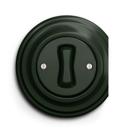 Kliklap - Interruptor cruzado vintage n° 7 verde
