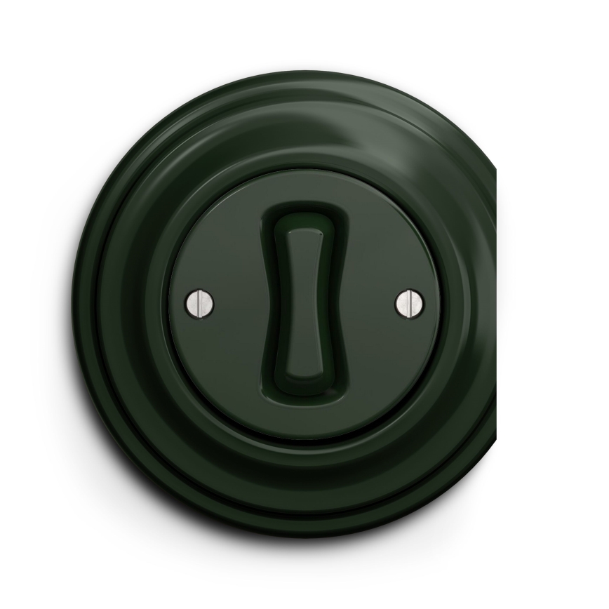 Kliklap - Interruptor cruzado vintage n° 7 verde