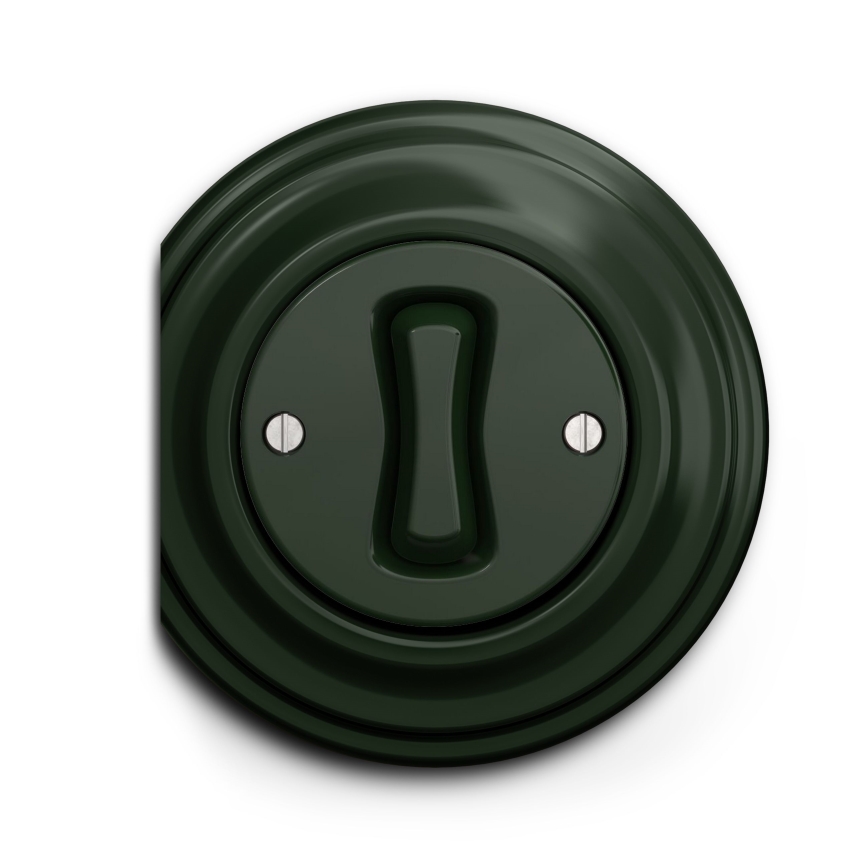 Kliklap - Interruptor cruzado vintage n° 7 verde
