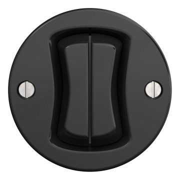 Kliklap - Interruptor de doble pulsador vintage negro