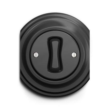 Kliklap - Interruptor de escalera vintage n° 6 antracita