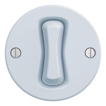 Kliklap - Interruptor de pulsador vintage azul