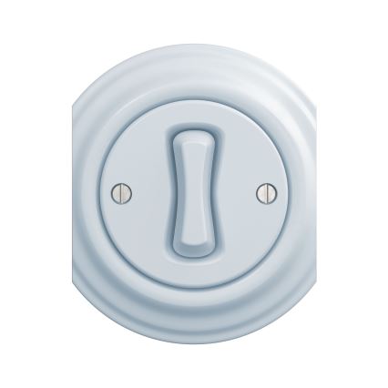 Kliklap - Interruptor de pulsador vintage azul