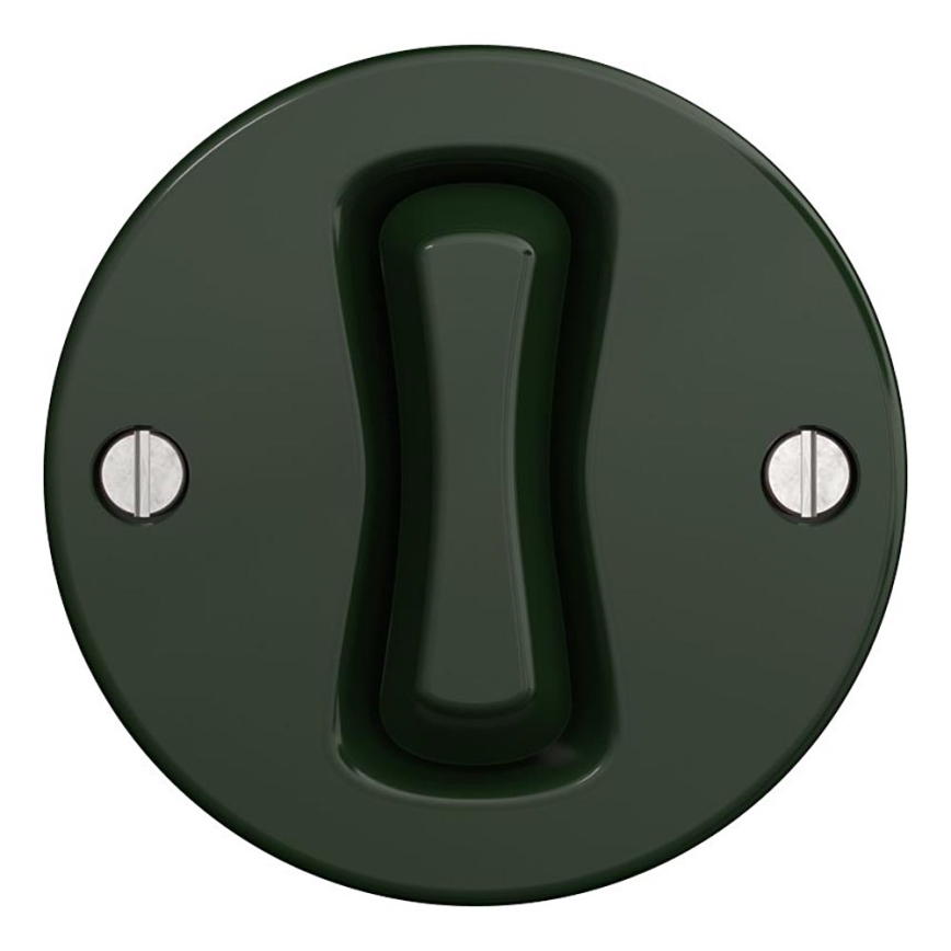 Kliklap - Interruptor de pulsador vintage verde