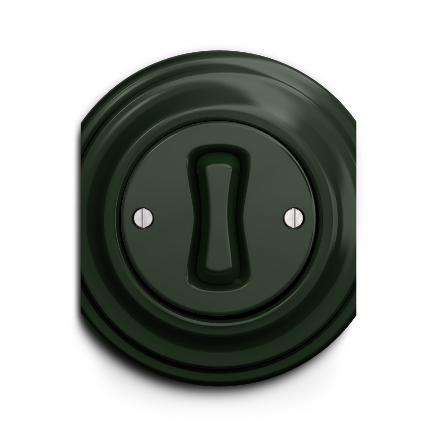 Kliklap - Interruptor de pulsador vintage verde