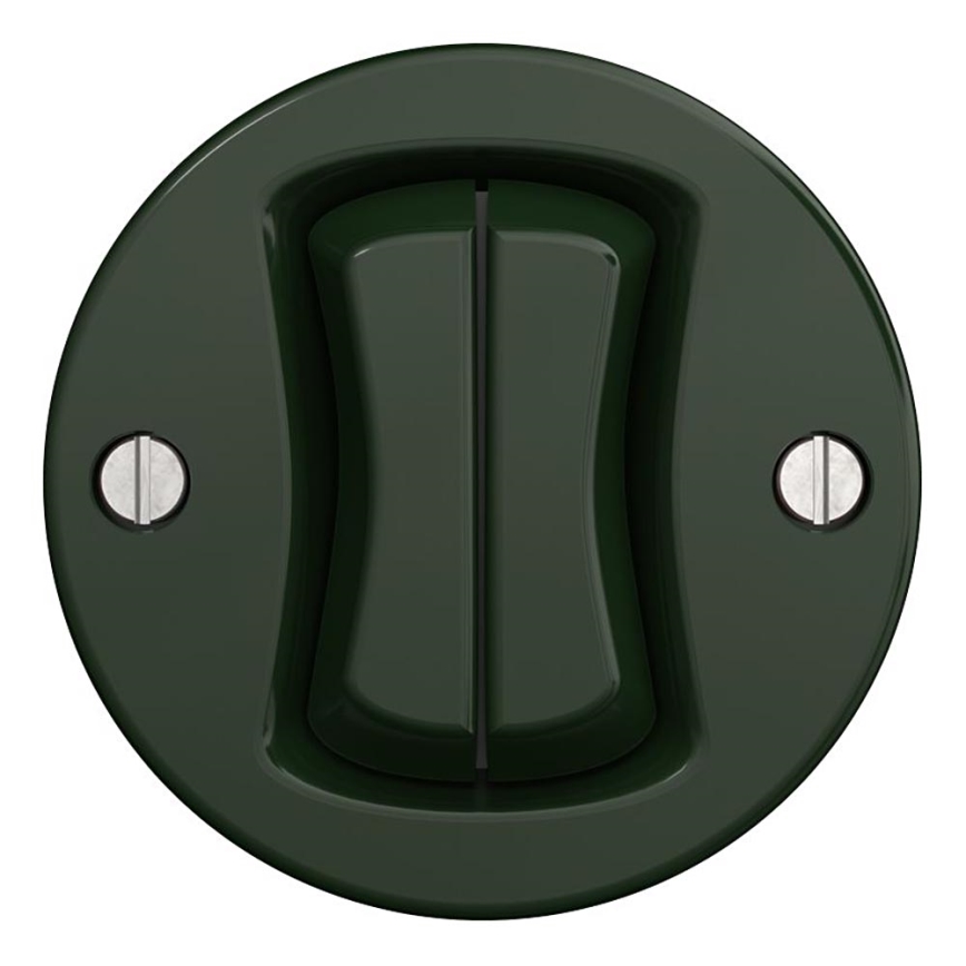 Kliklap - Interruptor serie vintage n.º 5 verde