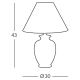 Kolarz 0014.73.4 - Lámpara de mesa GIARDINO 1x E27/100W/230V