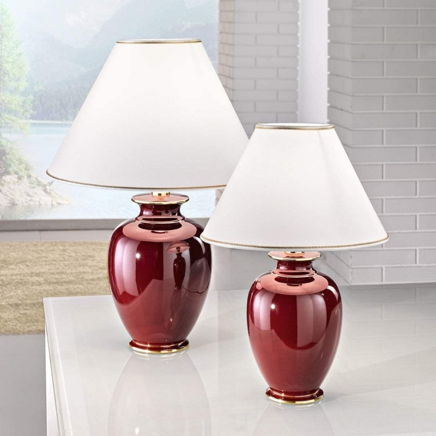 Kolarz 0014.73.7 - Lámpara de mesa BORDEAUX 1xE27/100W/230V