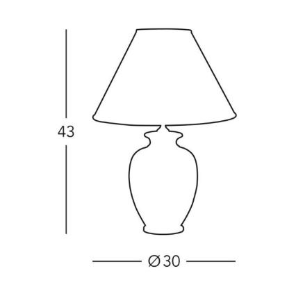 Kolarz 0014.73 - Lámpara de mesa GIARDINO 1xE27/100W/230V