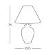 Kolarz 0014.73S - Lámpara de mesa GIARDINO 1xE27/60W/230V