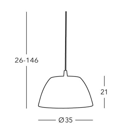 Kolarz 0051.31.6 - Lámpara colgante MALMÖ 1x E27/60W/230V