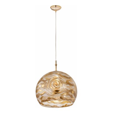 Kolarz 0392.31L.3.Aq.Ch - Lámpara colgante LUNA 1xE27/60W/230V 24K dorado