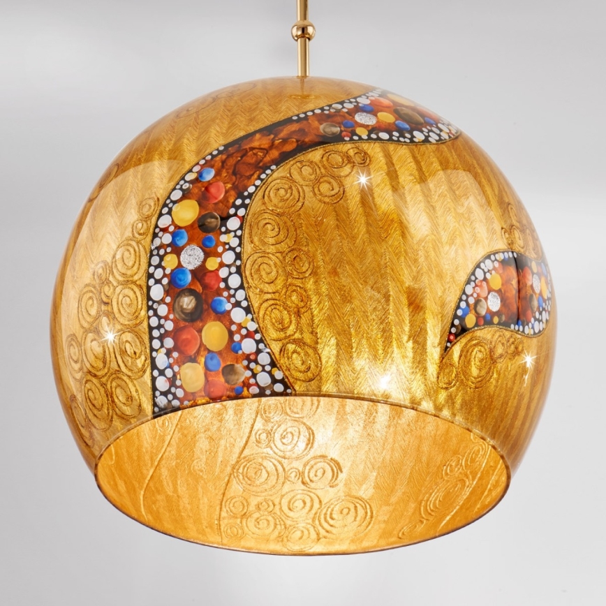 Kolarz 0392.31L.3.Ki.Au - Lámpara colgante LUNA 1xE27/60W/230V 24K dorado