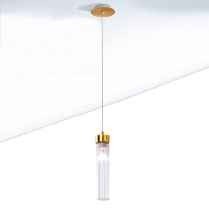 Kolarz 6009.30130 - Lámpara colgante de cable RAGGIO 1xE14/25W/230V oro 24K