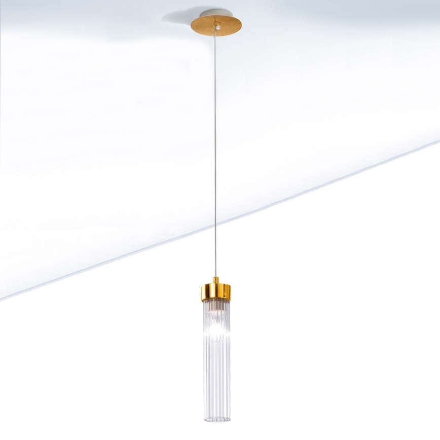 Kolarz 6009.30130 - Lámpara colgante de cable RAGGIO 1xE14/25W/230V oro 24K