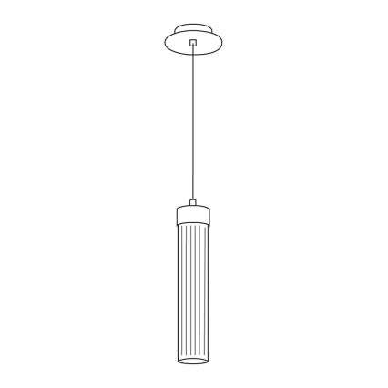 Kolarz 6009.30150 - Lámpara colgante de cable RAGGIO 1xE14/25W/230V plateado