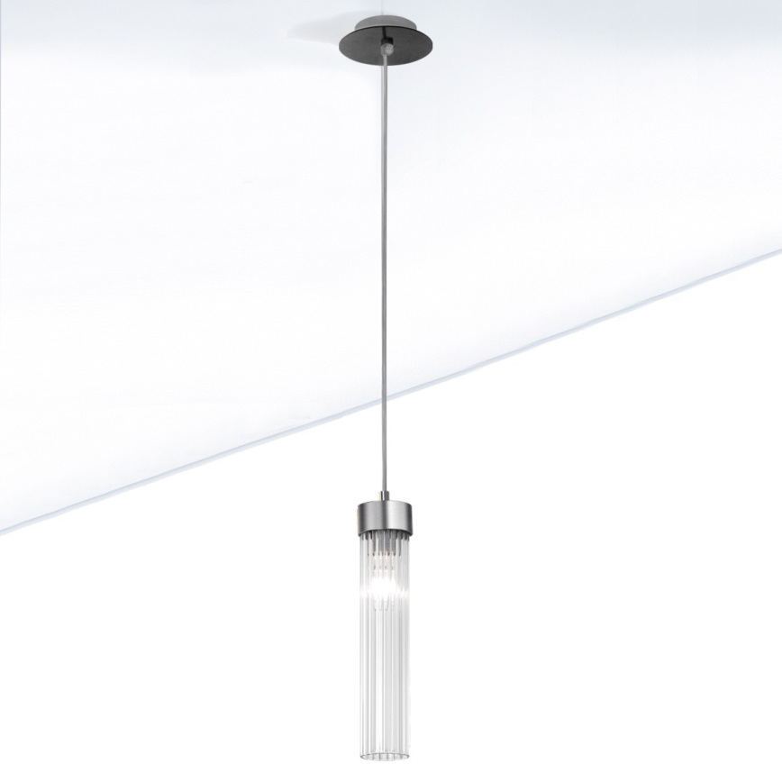 Kolarz 6009.30160 - Lámpara colgante de cable RAGGIO 1xE14/25W/230V cromo mate