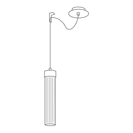 Kolarz 6009.30161 - Lámpara colgante de cable RAGGIO 1xE14/25W/230V cromo mate