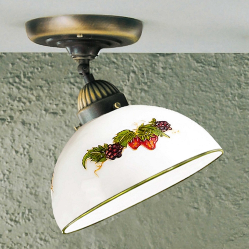Kolarz 731.10.121 - Lámpara de techo NONNA 1xE27/75W/230V diá. 20 cm uvas/fresas