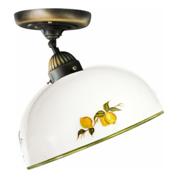 Kolarz 731.10.129 - Lámpara de techo NONNA 1xE27/75W/230V diá. 30 cm limones