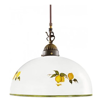 Kolarz 731.30.126 - Lámpara colgante NONNA 1xE27/75W/230V diá. 20 cm limones