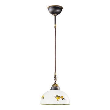 Kolarz 731.30.129 - Lámpara colgante NONNA 1xE27/75W/230V diá. 30 cm limones