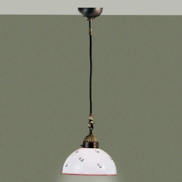 Kolarz 731.30.69 - Lámpara colgante NONNA 1xE27/75W/230V diá. 20 cm rojo