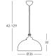 Kolarz 731.32.55 - Lámpara de araña de cable NONNA 1xE27/75W/230V