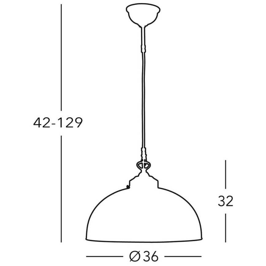 Kolarz 731.32.75 - Lámpara de araña de cable NONNA 1xE27/75W/230V