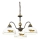 Kolarz 731.83.121 - Lámpara colgante con cadena NONNA 3xE27/75W/230V uvas/fresas