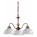 Kolarz 731.83.20 - Lámpara colgante con cadena NONNA 3xE27/75W/230V verde
