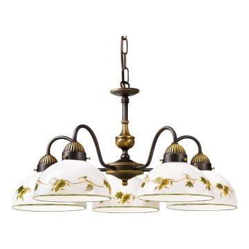 Kolarz 731.85.122 - Lámpara colgante con cadena NONNA 5xE27/75W/230V uvas