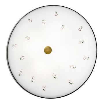 Kolarz 731.U14.4.70 - Plafón NONNA 4xE27/60W/230V diá. 54 cm verde/latón