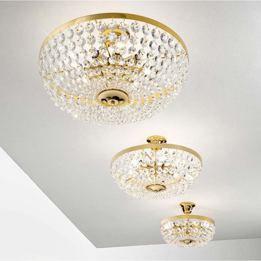 Kolarz 960.18K.3 - Lámpara colgante de cristal VALERIE 8xE14/40W/230V 24K dorado