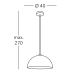 Kolarz A1339.31.Co.VinCu/40 - Lámpara de araña en cadena CULT 1xE27/100W/230V d. 40 cm cobre