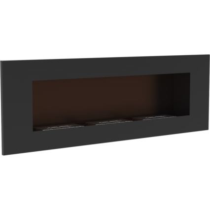 Kratki - Chimenea BIO empotrada 40x120 cm 3x1,1kW negro